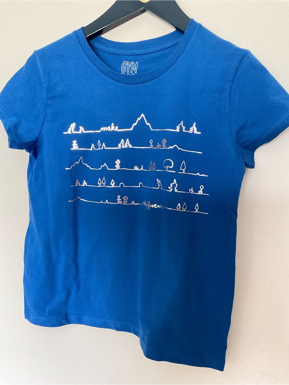 Gymboree Blue Graphic Girls Tee Size M(7-8): NWT
